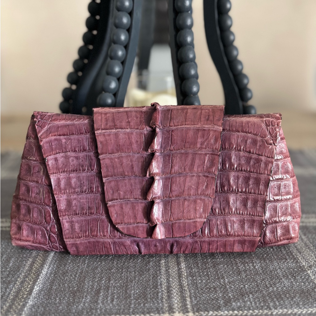 Charlie Choorare Alligator Clutchmaterial Alligator Tailsize 10x45x2
